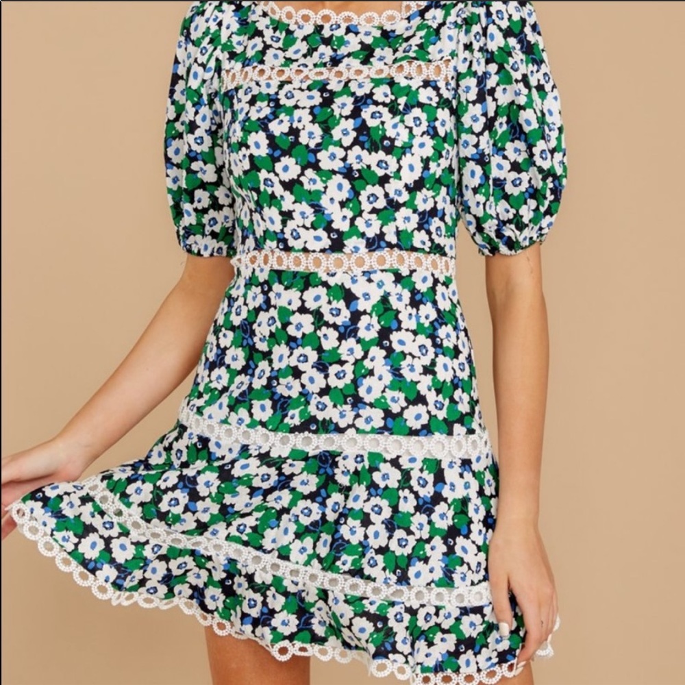 NWOT Floral eyelet dress - Picture 3 of 6